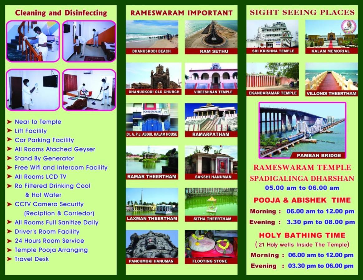 Hotel Sudhiksha Deluxe Rāmeswaram Exteriör bild